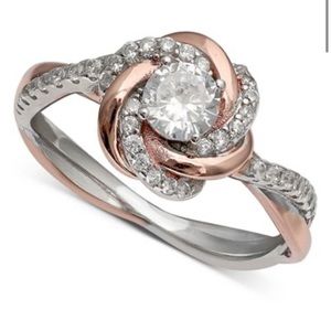 = BRAND NEW = GIANI BERNINI ROSE/GOLD SILVER RING
